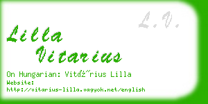 lilla vitarius business card